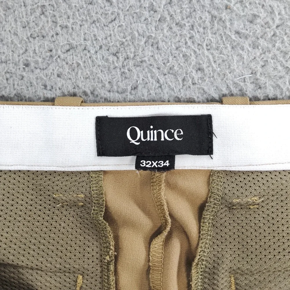 Quince Chino Pants Mens 32x31 Beige Good Slim Stretch Tapered Travel M-PNT-6
